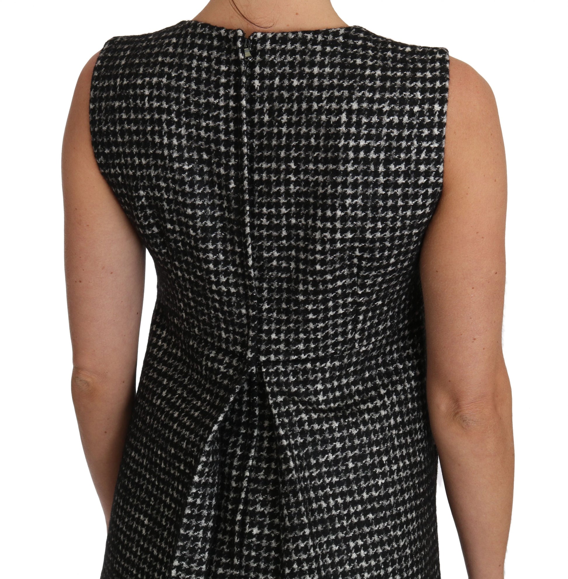 Dolce & Gabbana Gray Tulip Embroidered A-Line Shift Dress Dolce & Gabbana