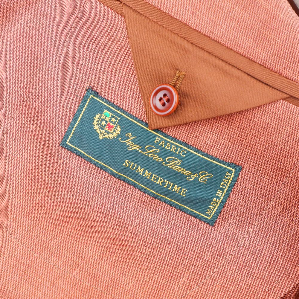 Made in Italy Brown Linen Blazer Made in Italy