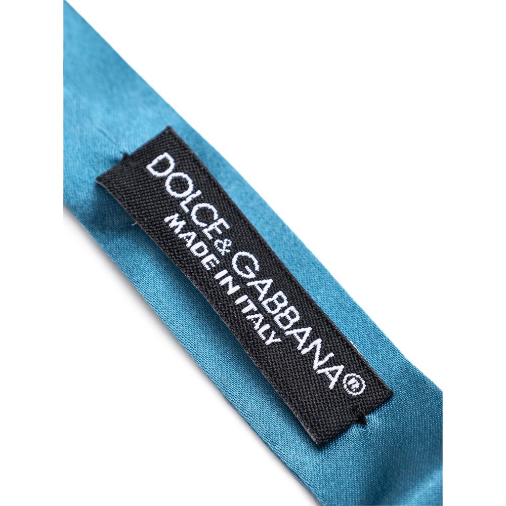 Dolce & Gabbana Blue Silk Bowty Dolce & Gabbana