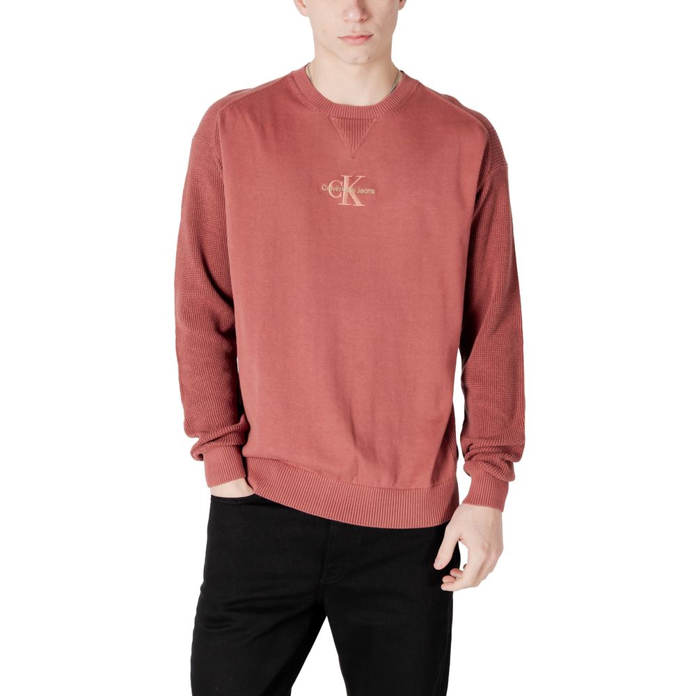 Calvin Klein Jeans Red Cotton Sweater Calvin Klein Jeans