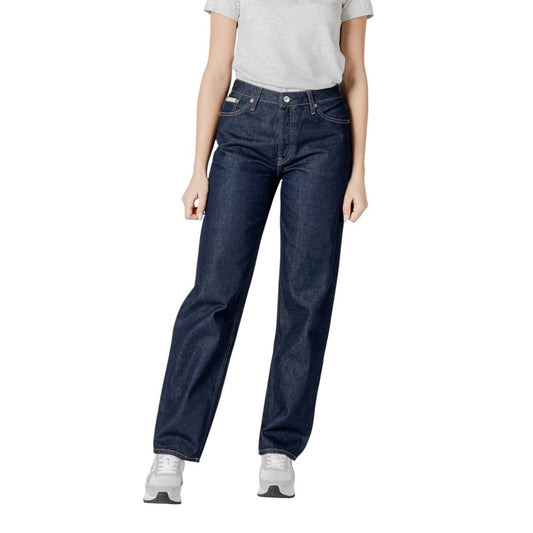 Calvin Klein Jeans Blue Cotton Relaxed Fit Jean Calvin Klein Jeans