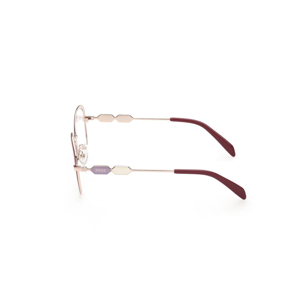 Emilio Pucci Red Metal Frames Emilio Pucci