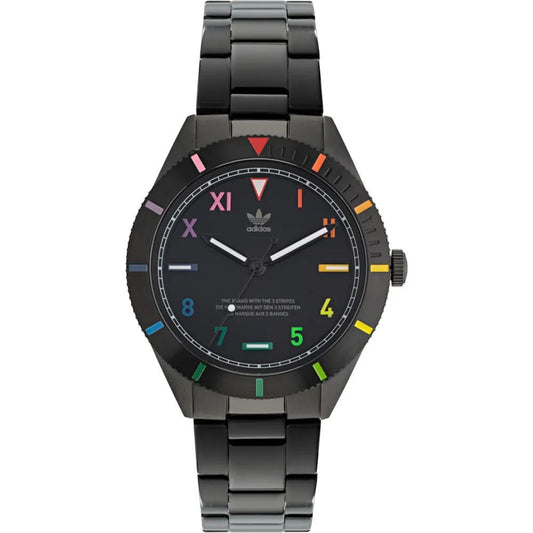 Adidas Black Stainless Steel Watch Adidas