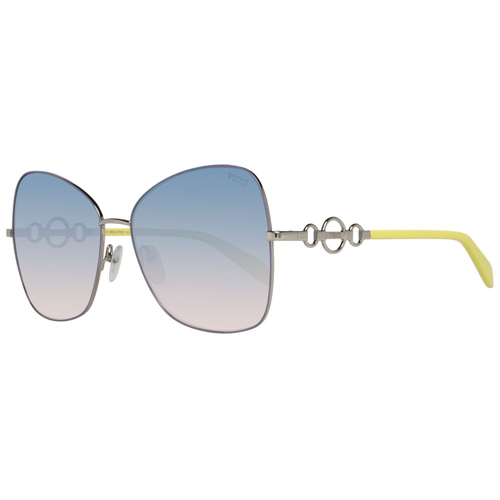 Emilio Pucci Gray Metal Sunglasses Emilio Pucci