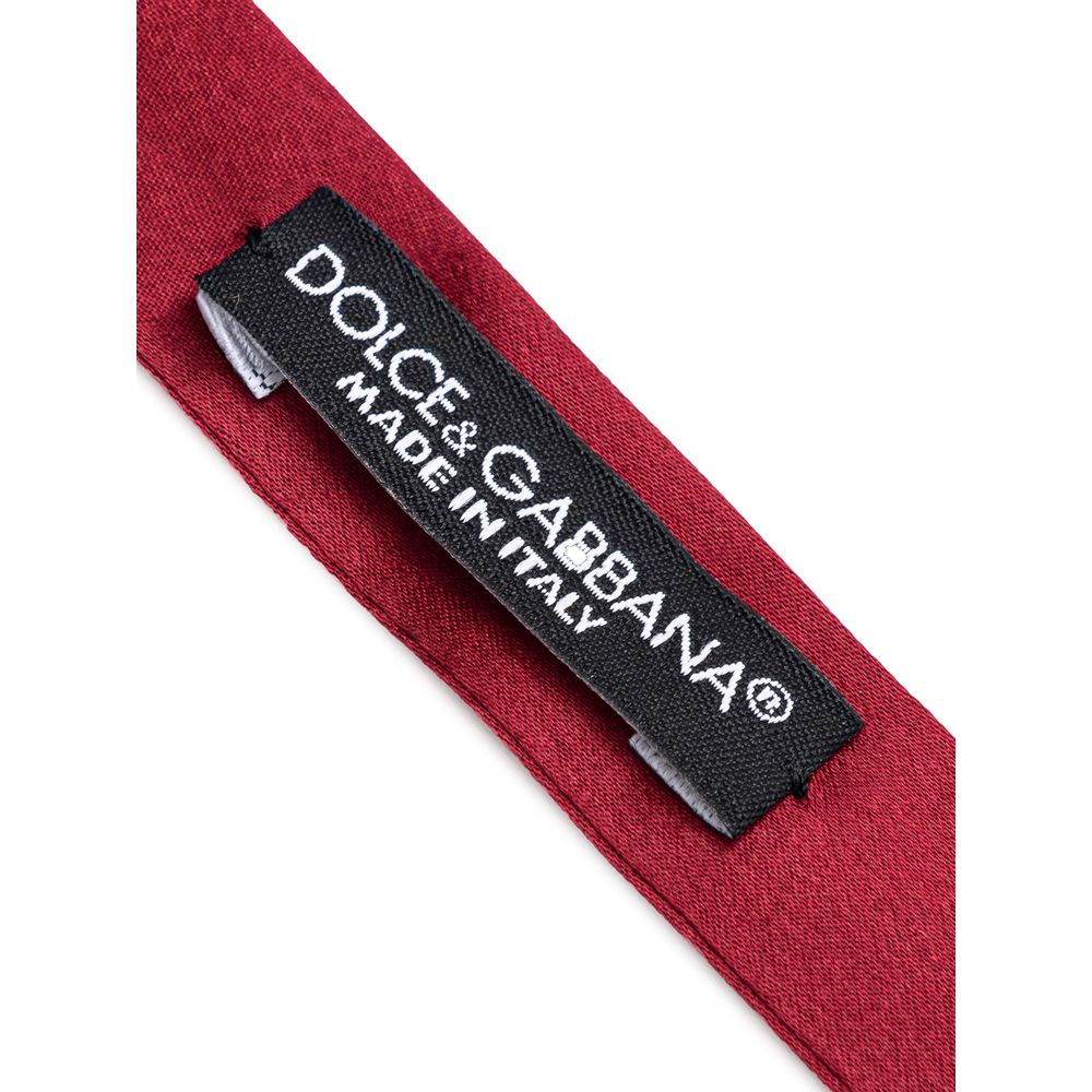 Dolce & Gabbana Red Silk Bowty Dolce & Gabbana