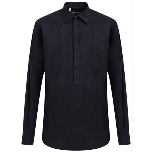 Dolce & Gabbana Navy Blue Cotton Shirt Dolce & Gabbana
