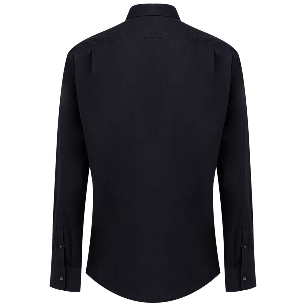 Dolce & Gabbana Navy Blue Cotton Shirt Dolce & Gabbana