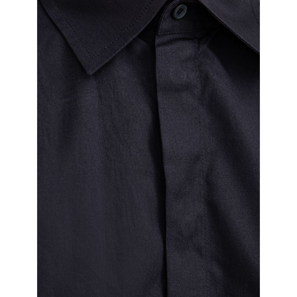 Dolce & Gabbana Navy Blue Cotton Shirt Dolce & Gabbana
