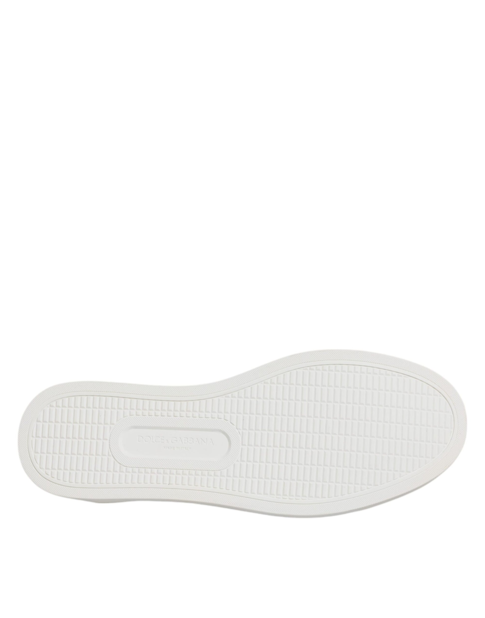 Dolce & Gabbana Brown Calfskin Fur Leopard Sneakers Shoes Dolce & Gabbana