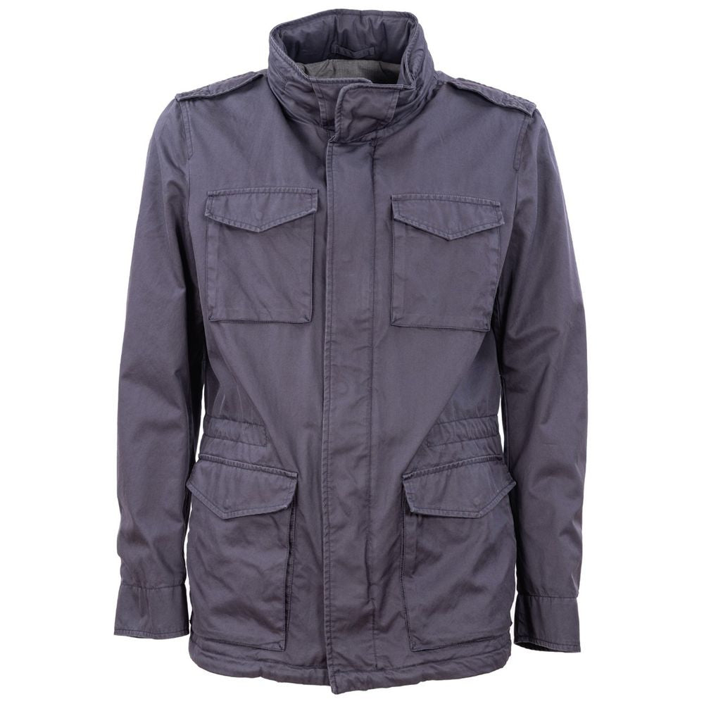 Herno Blue Cotton Jacket Herno