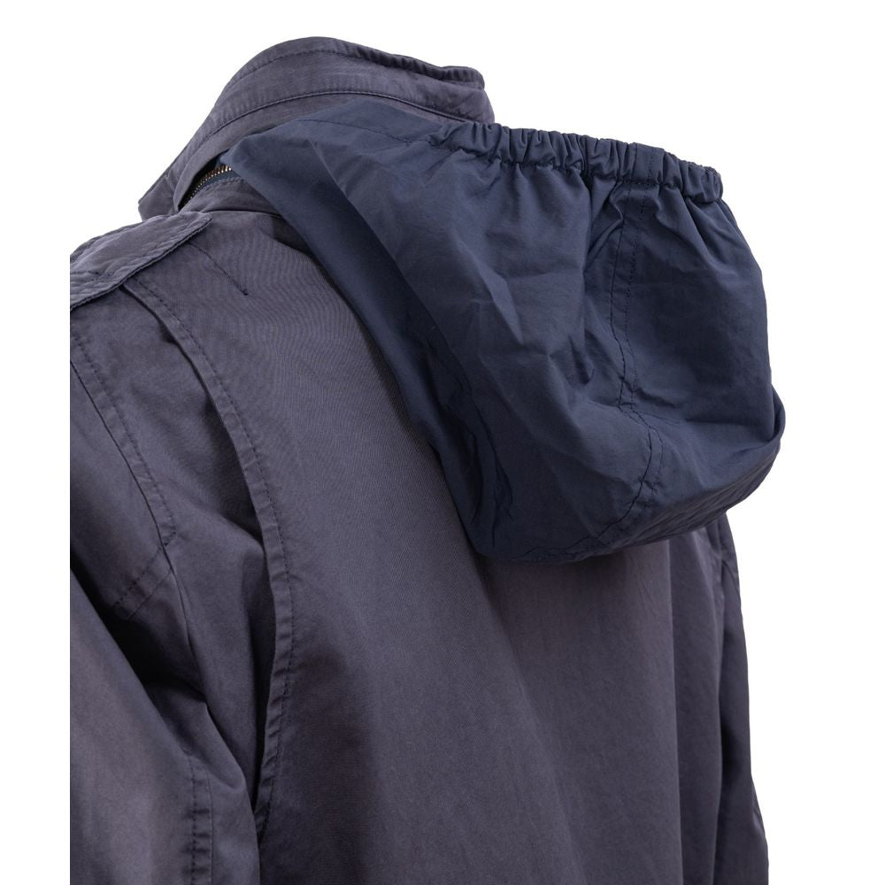 Herno Blue Cotton Jacket Herno