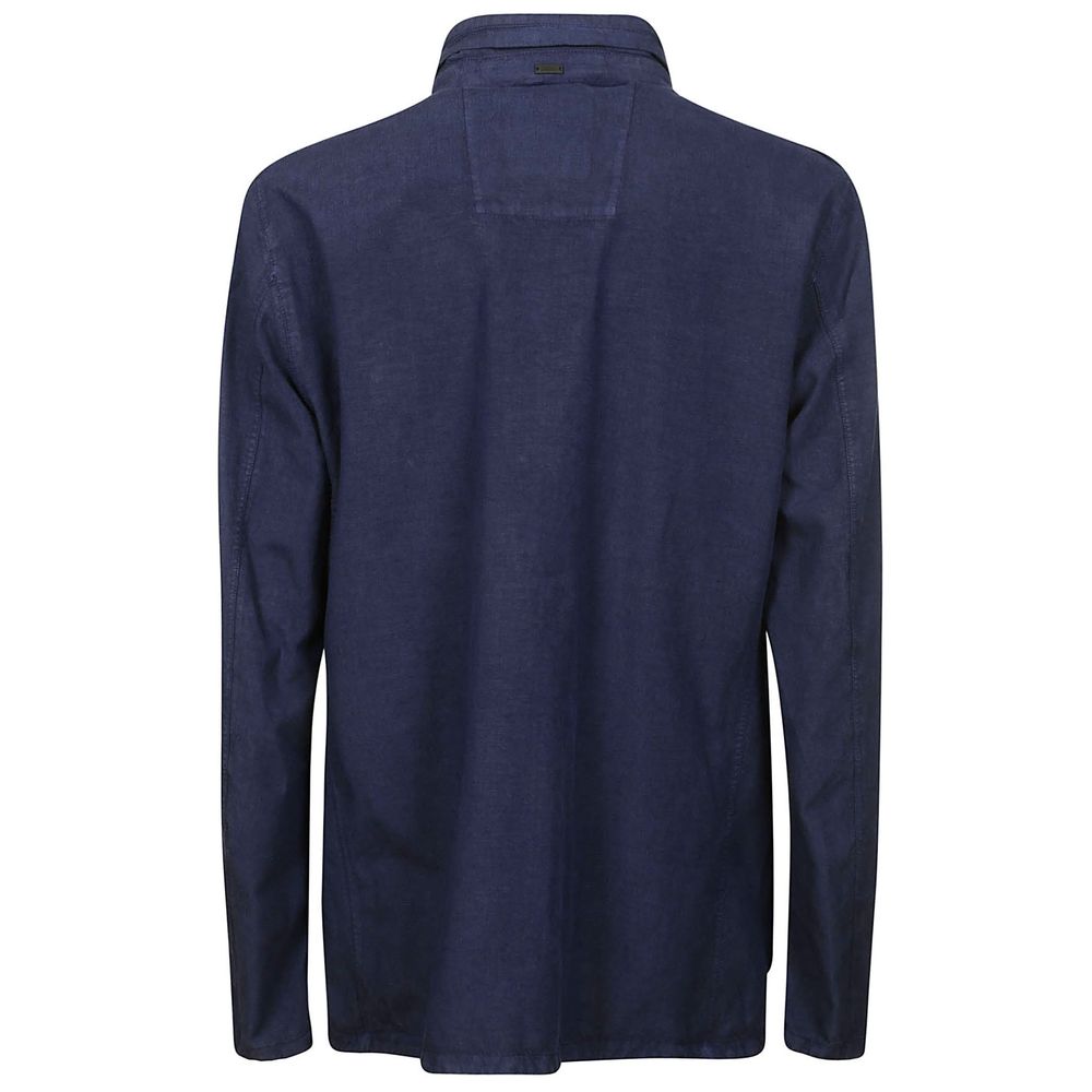 Herno Blue Linen Jacket Herno