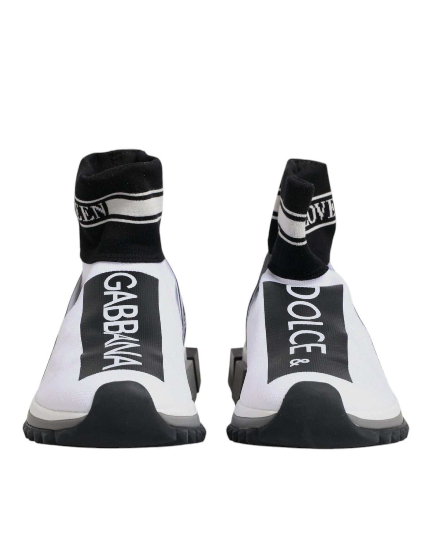 Dolce & Gabbana White Black Sorrento Socks Sneakers Shoes Dolce & Gabbana