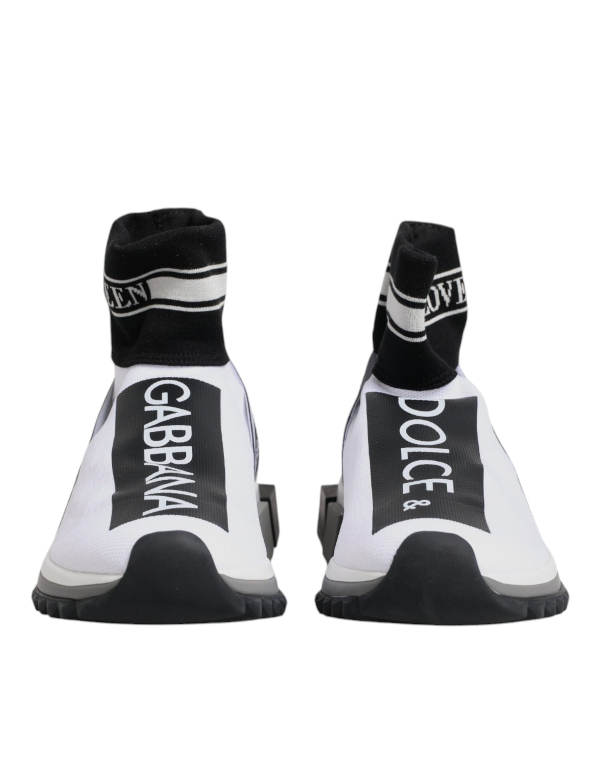 Dolce & Gabbana White Black Sorrento Socks Sneakers Shoes Dolce & Gabbana