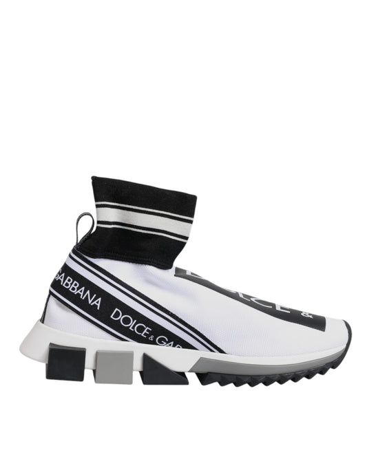 Dolce & Gabbana White Black Sorrento Socks Sneakers Shoes Dolce & Gabbana