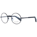 Yohji Yamamoto black metal glasses frames with sleek design and clear lenses, stylish eyewear for a modern look.