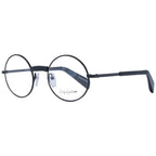 Yohji Yamamoto black metal glasses frames with sleek design and clear lenses, stylish eyewear for a modern look.
