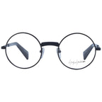 Yohji Yamamoto black metal glasses frames with sleek design and clear lenses, stylish accessory for modern eyewear.