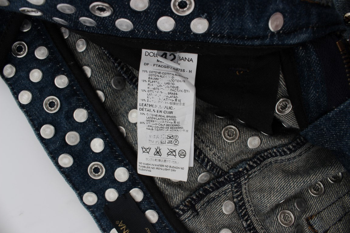 Dolce & Gabbana Crystal Embellished GIRLY Slim Fit Jeans Dolce & Gabbana