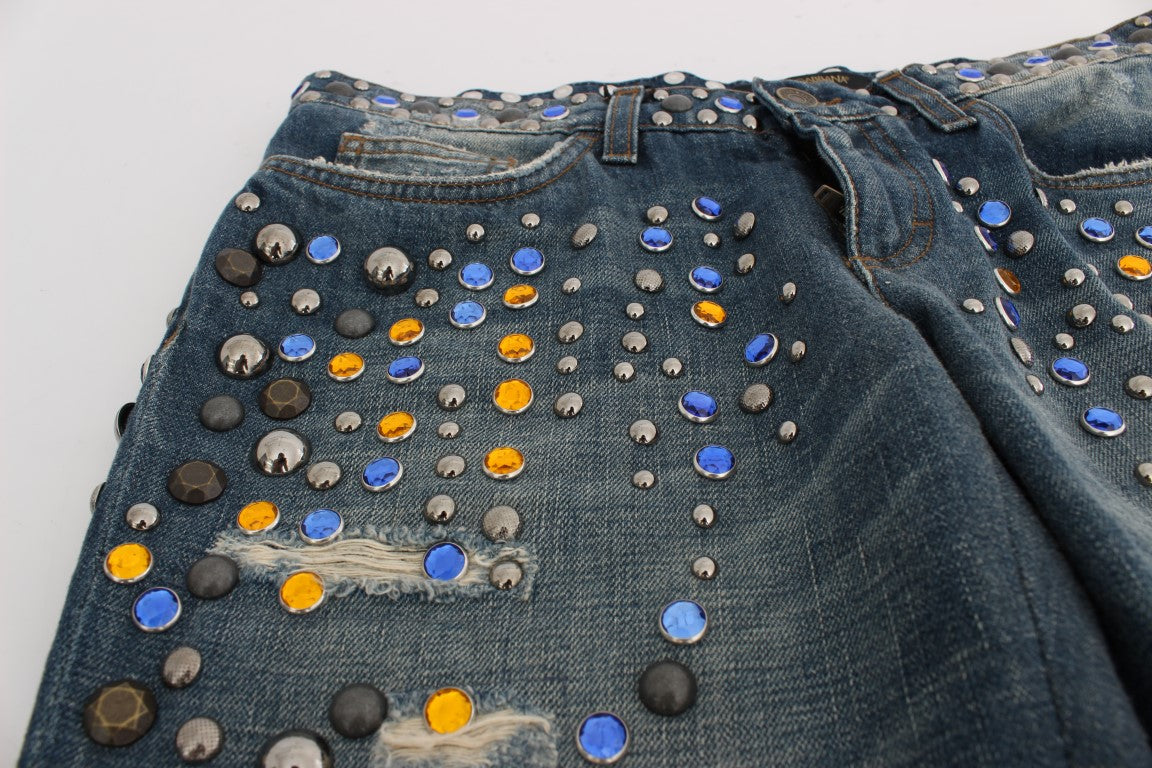 Dolce & Gabbana Crystal Embellished GIRLY Slim Fit Jeans Dolce & Gabbana