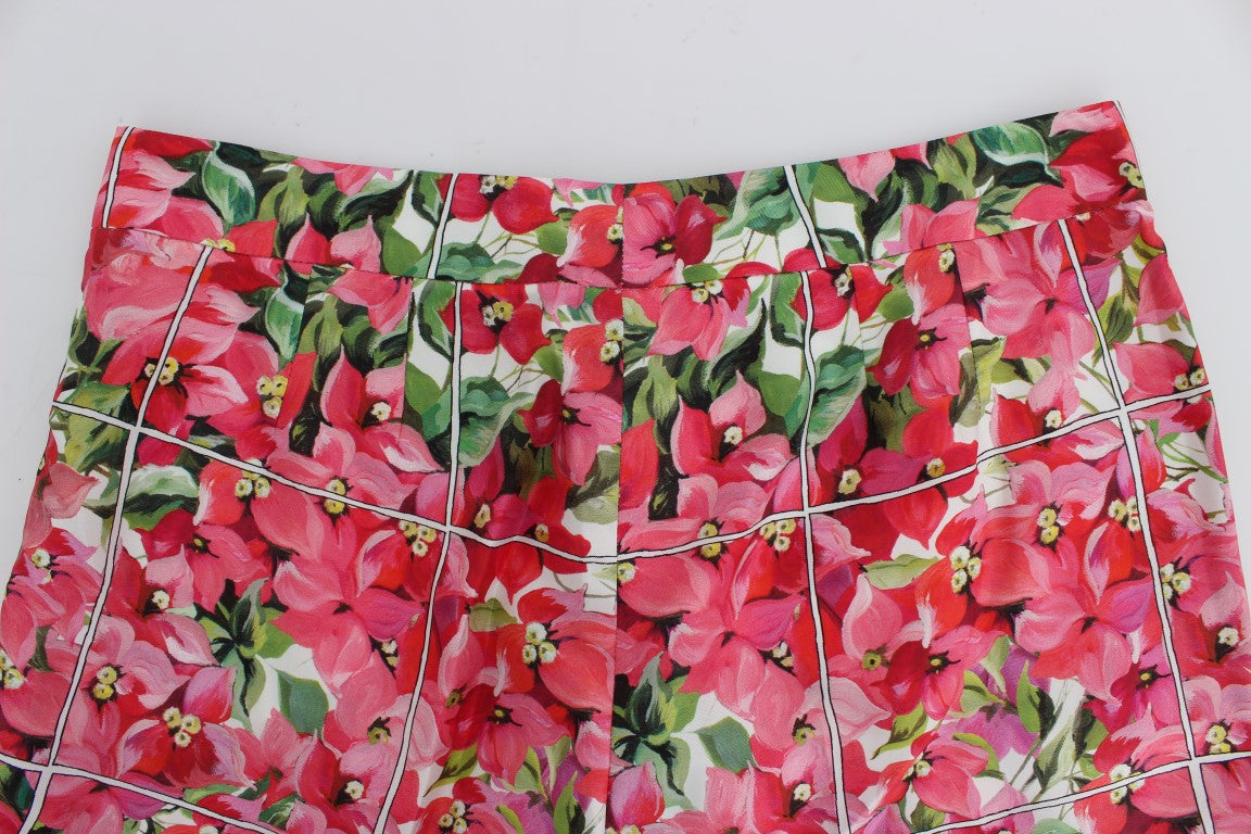 Dolce & Gabbana Multicolor Floral Knee Capris Shorts Pants Dolce & Gabbana