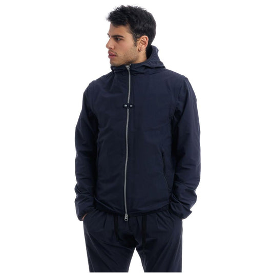 Herno Blue Nylon Jacket Herno