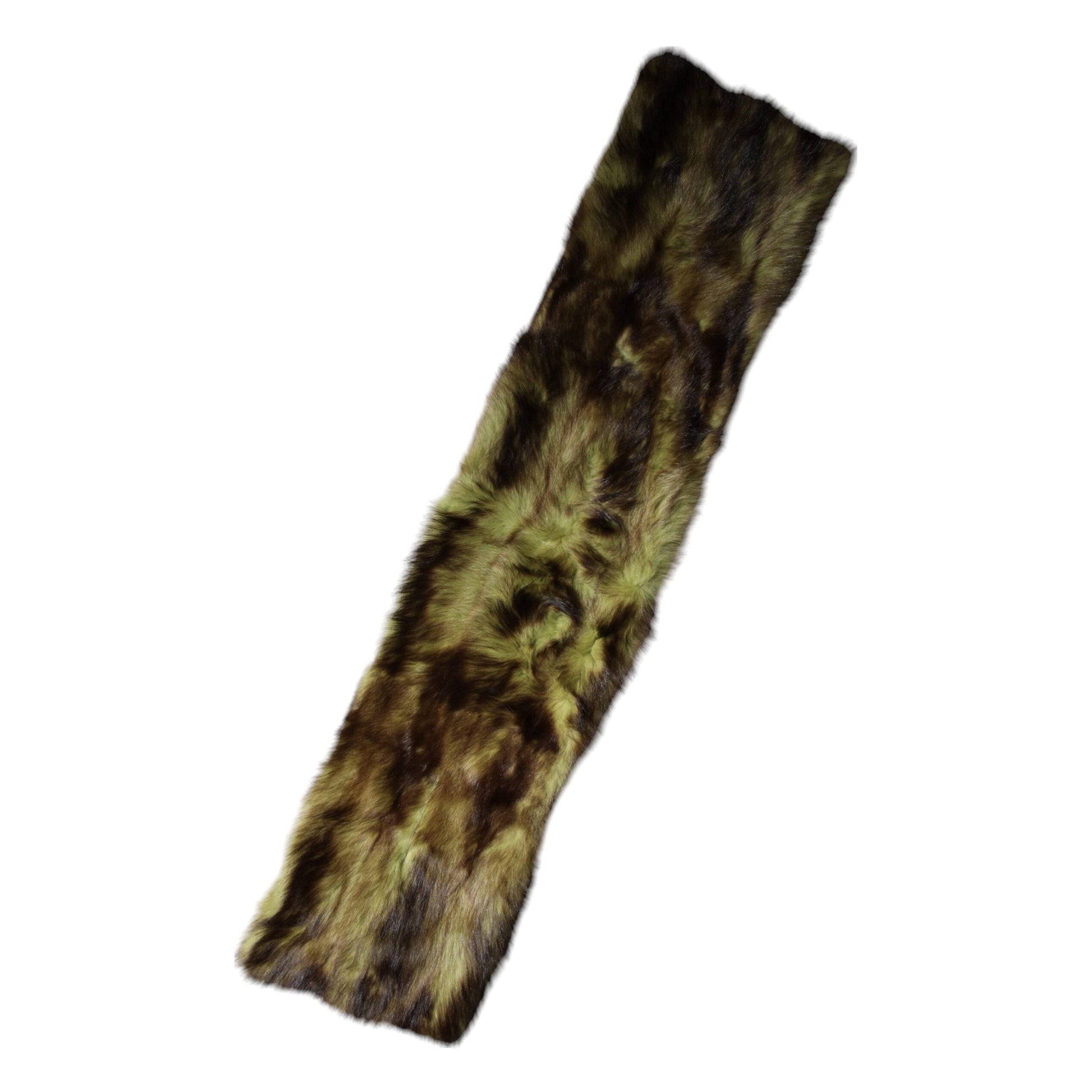 Dolce & Gabbana Multicolor Fur Shawl Neck Wrap Cover Collar Scarf