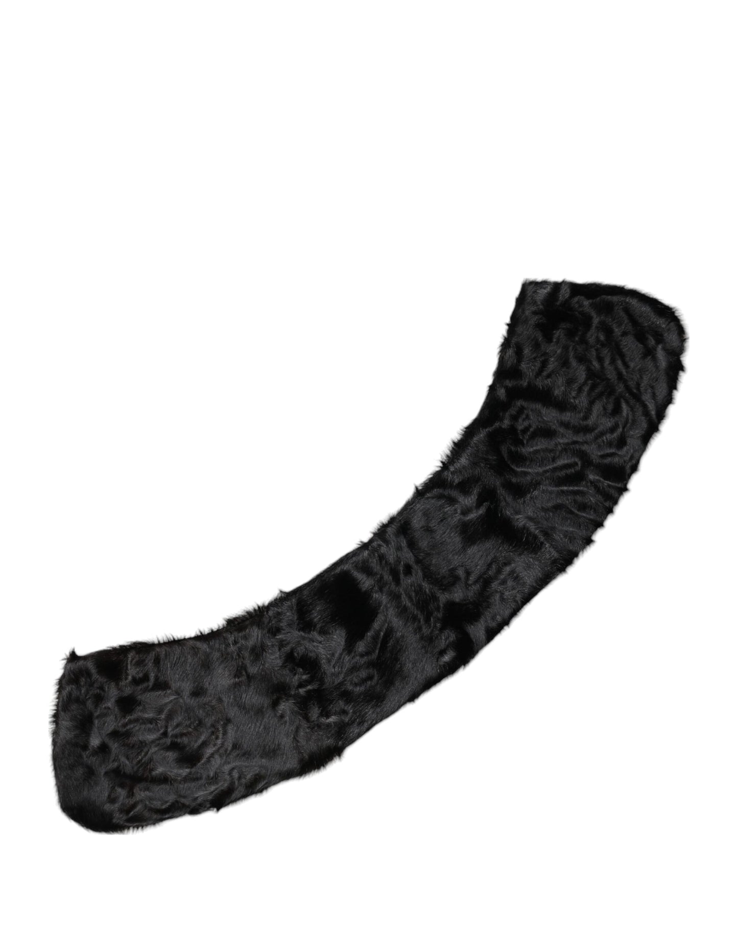 Dolce & Gabbana Black Lamb Fur Collar Women Neck Wrap Scarf Dolce & Gabbana