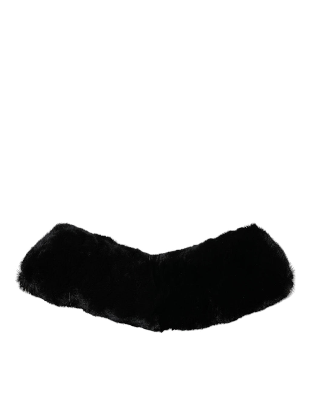 Dolce & Gabbana Black Lamb Fur Collar Women Neck Wrap Scarf - Eljoys Fashion 