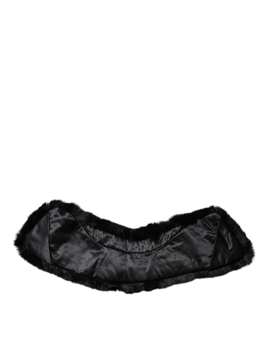 Dolce & Gabbana Black Lamb Fur Collar Women Neck Wrap Scarf - Eljoys Fashion 