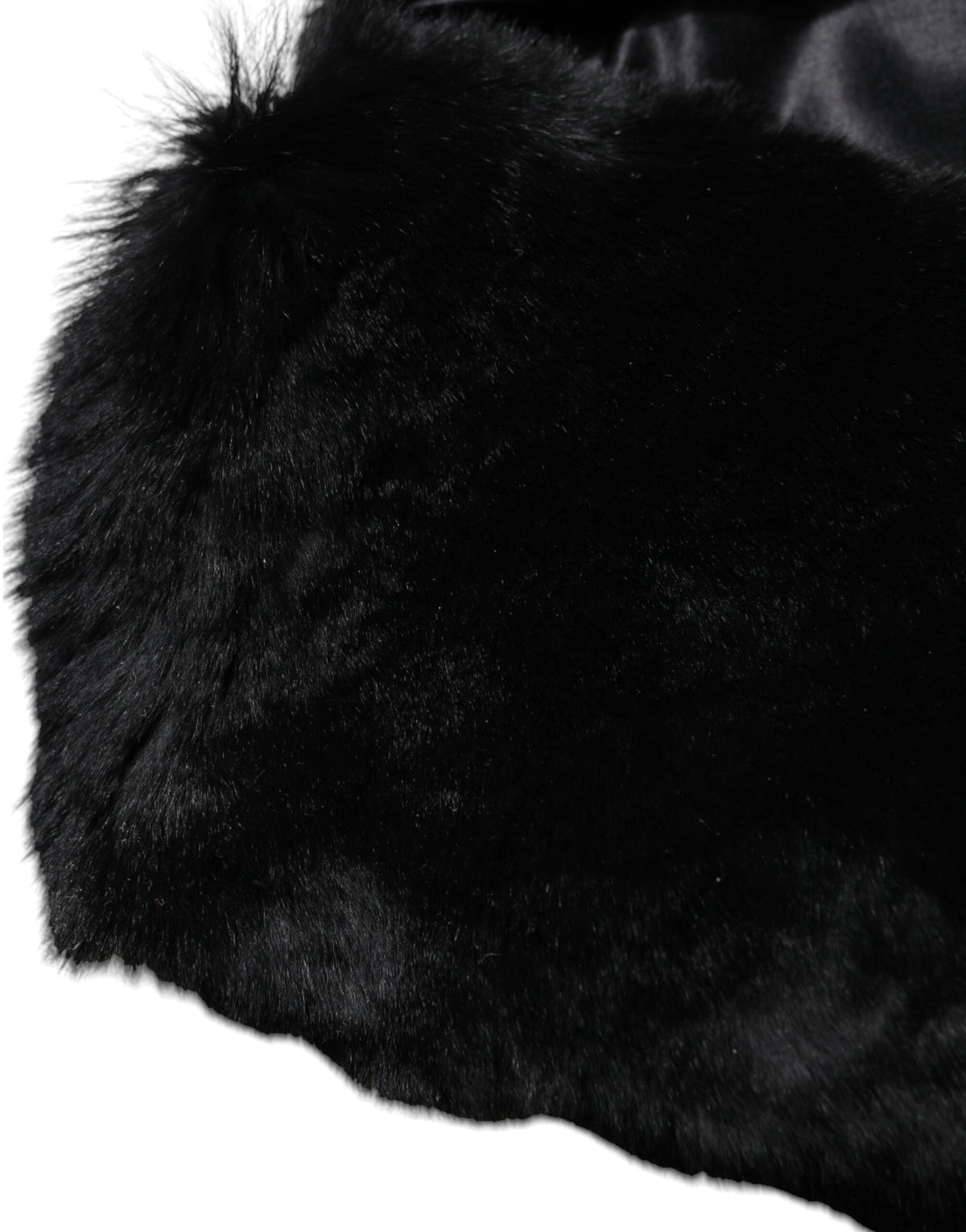 Dolce & Gabbana Black Lamb Fur Collar Women Neck Wrap Scarf - Eljoys Fashion 