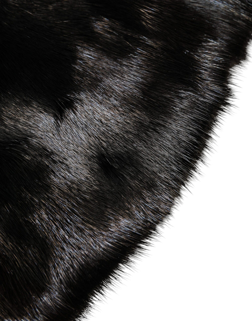 Dolce & Gabbana Black Fur Shawl Neck Wrap Cover Collar Scarf - Eljoys Fashion 