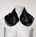 Dolce & Gabbana Black Fur Shawl Neck Wrap Cover Collar Scarf - Eljoys Fashion 