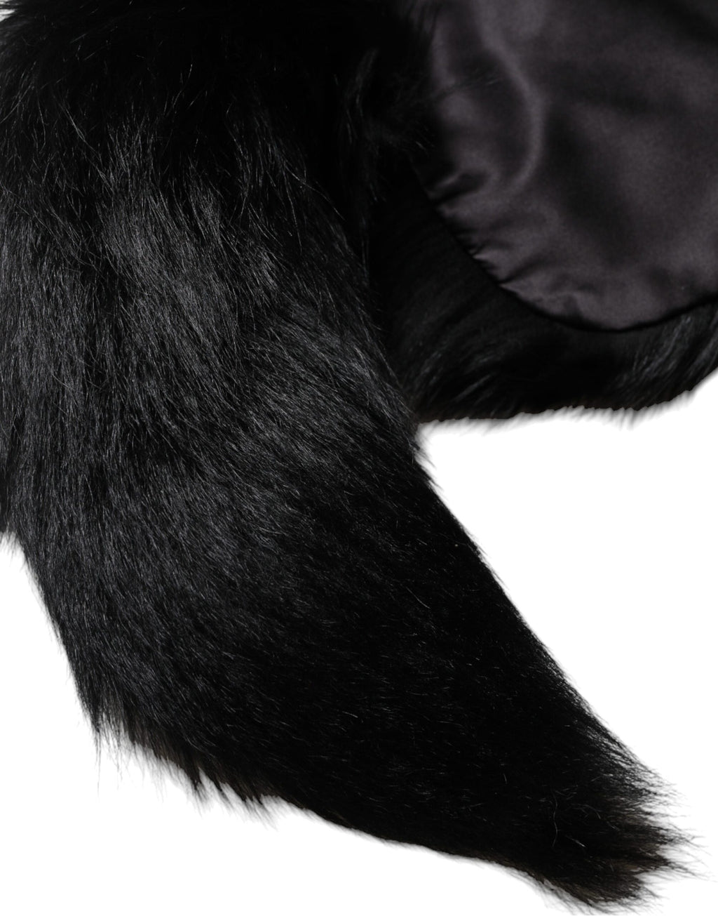 Dolce & Gabbana Black Fox Fur Neck Wrap Warmer Winter Scarf - Eljoys Fashion 