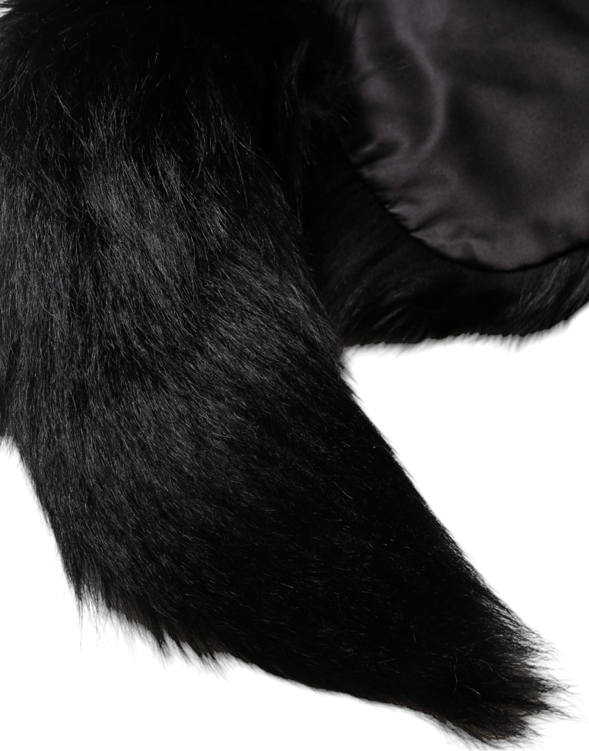 Dolce & Gabbana Black Fox Fur Neck Wrap Warmer Winter Scarf - Eljoys Fashion 
