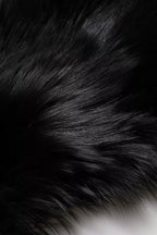 Dolce & Gabbana Black Fox Fur Neck Wrap Warmer Winter Scarf - Eljoys Fashion 