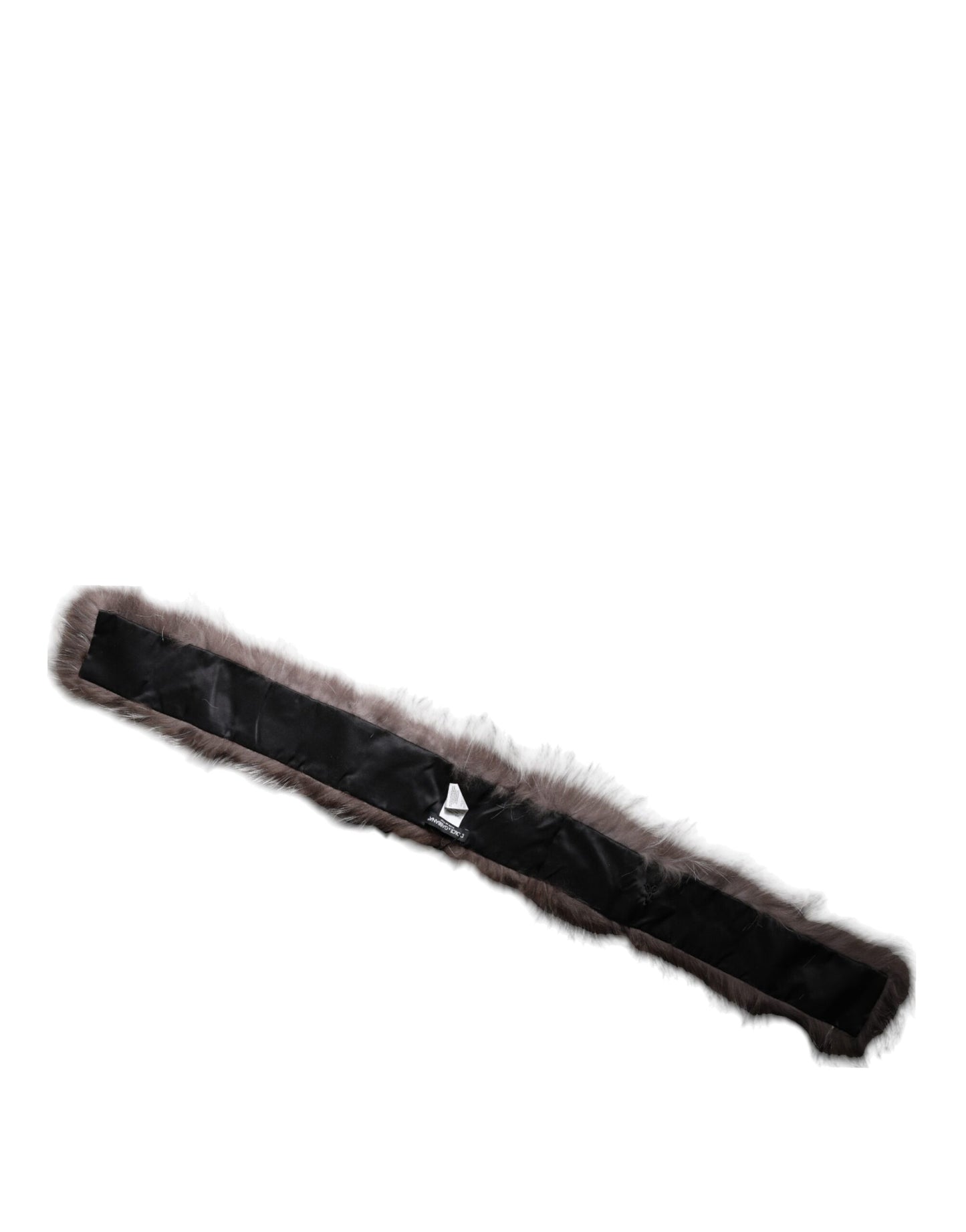 Dolce & Gabbana Gray Fox Fur Neck Wrap Warmer Winter Scarf Dolce & Gabbana