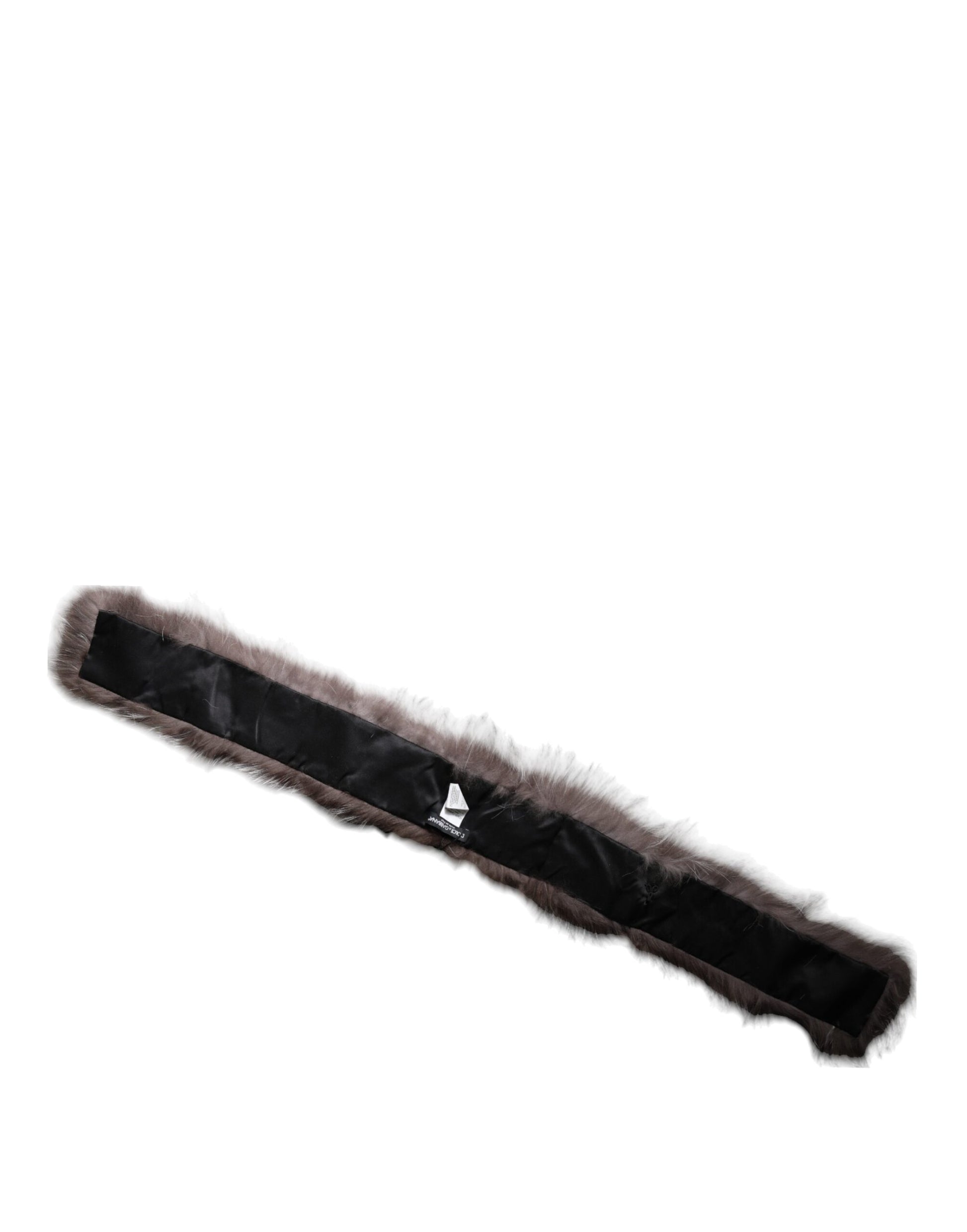 Dolce & Gabbana Gray Fox Fur Neck Wrap Warmer Winter Scarf Dolce & Gabbana