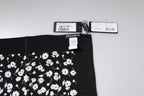 Dolce & Gabbana Black Floral Silk Square Wrap Shawl Scarf - Eljoys Fashion 