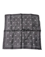 Dolce & Gabbana Brown Elephant Fantasy Handkerchief Scarf - Eljoys Fashion 