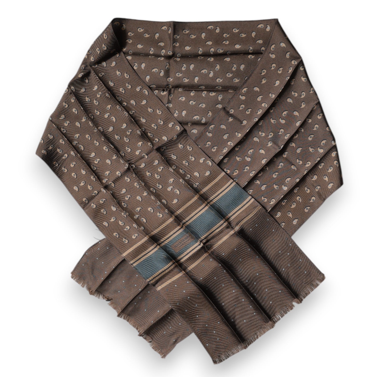 Dolce & Gabbana Brown Fantasy Silk Neck Wrap Shawl Scarf Dolce & Gabbana