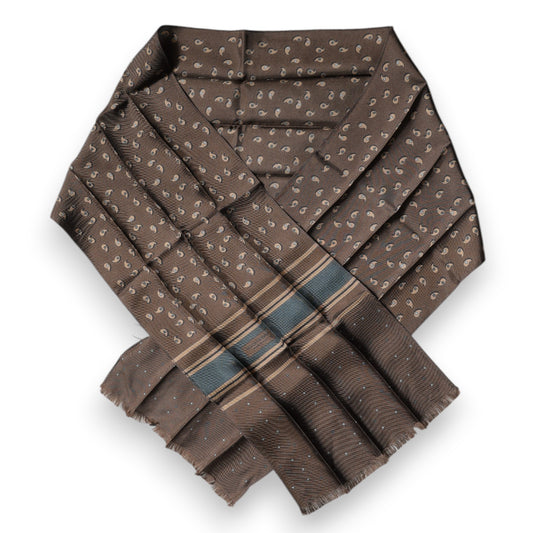 Dolce & Gabbana Brown Fantasy Silk Neck Wrap Shawl Scarf Dolce & Gabbana