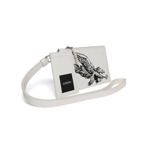 Lanvin White Leather Men Wallet Lanvin