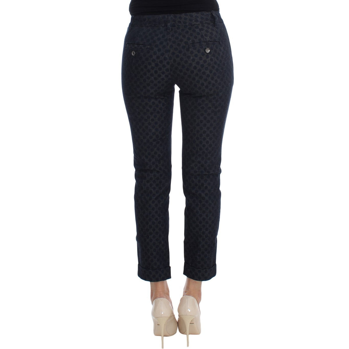 Dolce & Gabbana Polka Dotted Slim Capris Jeans
