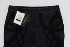 Dolce & Gabbana Blue Denim Cotton CAPRI Torero Jeans - Eljoys Fashion 