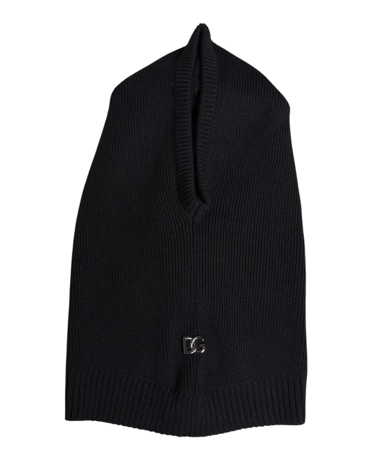 Dolce & Gabbana Black Wool Whole Head Wrap Balaclava Hat - Eljoys Fashion 