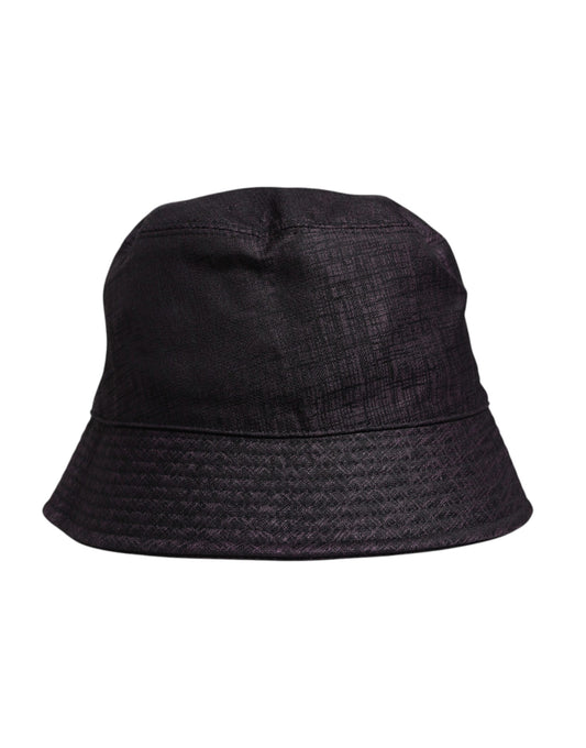 Dolce & Gabbana Black Wide Brim Nylon Bucket Hat Dolce & Gabbana