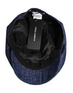 Dolce & Gabbana Blue Cotton Stretch Newsboy Hat - Eljoys Fashion 