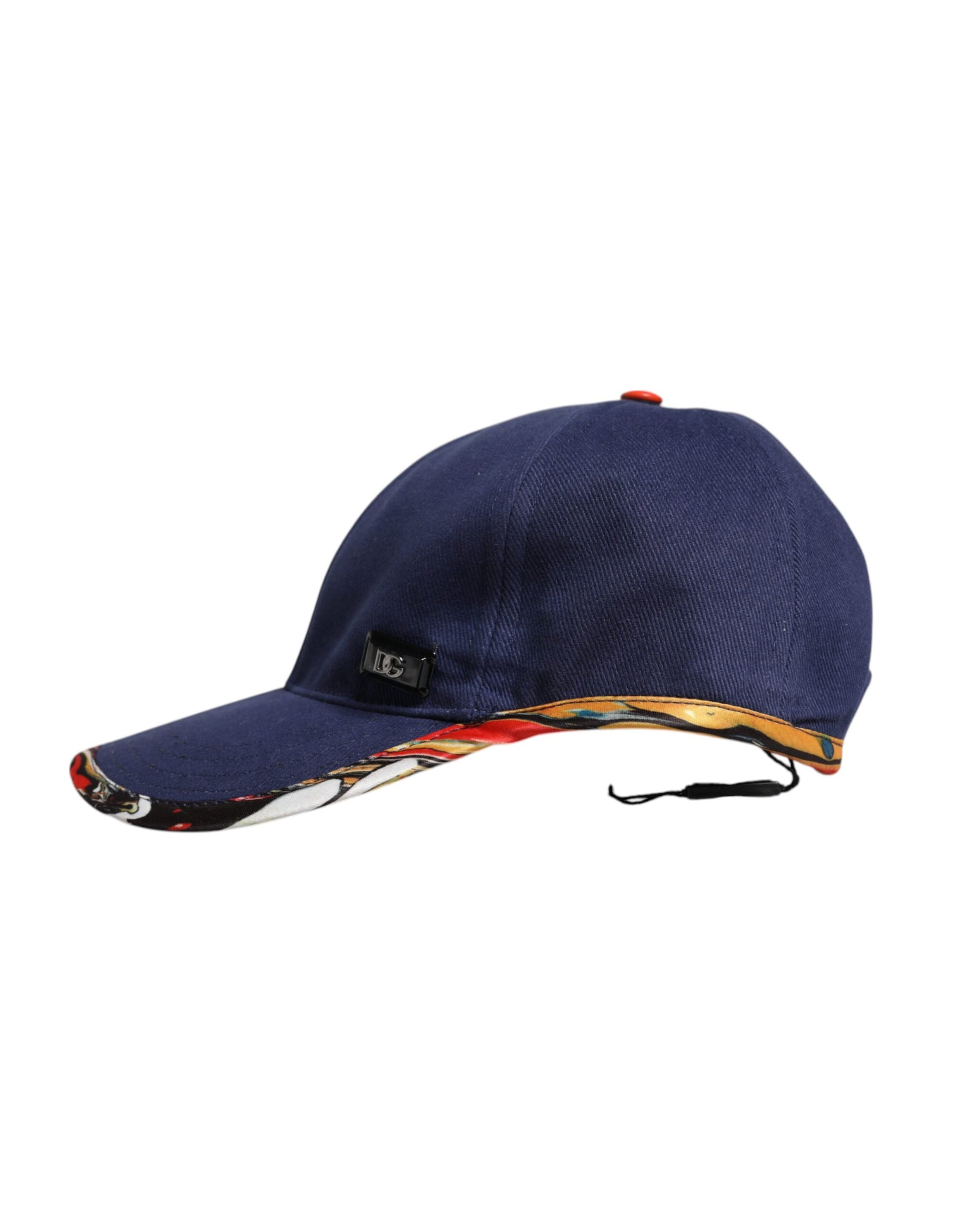 Dolce & Gabbana Blue Cotton 6 Panels Baseball Cap Dolce & Gabbana
