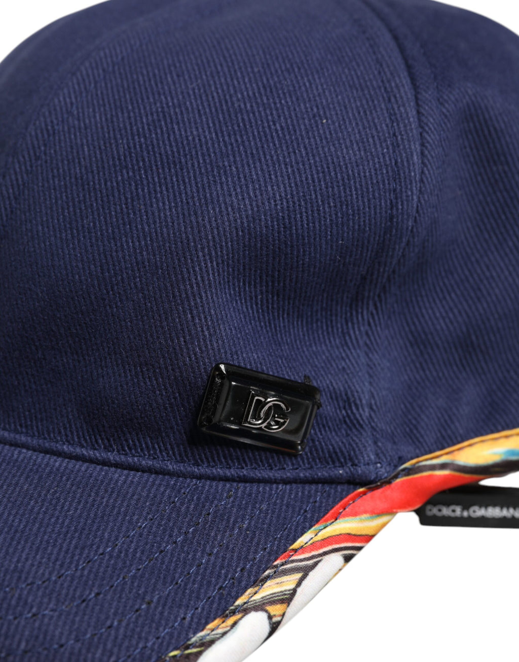 Dolce & Gabbana Blue Cotton 6 Panels Baseball Cap - Eljoys Fashion 